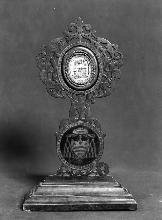 reliquiario-ostensorio - bottega napoletana (seconda metà sec. XIX)