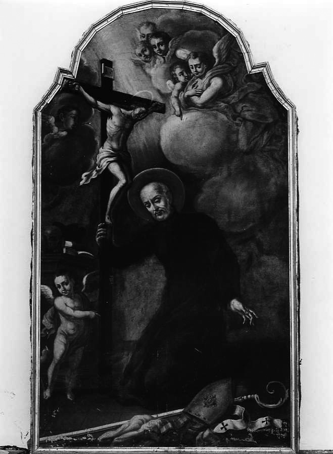 miracolo di Cristo crocifisso per intercessione di San Gaetano da Thiene (dipinto) - ambito campano (prima metà sec. XVIII)