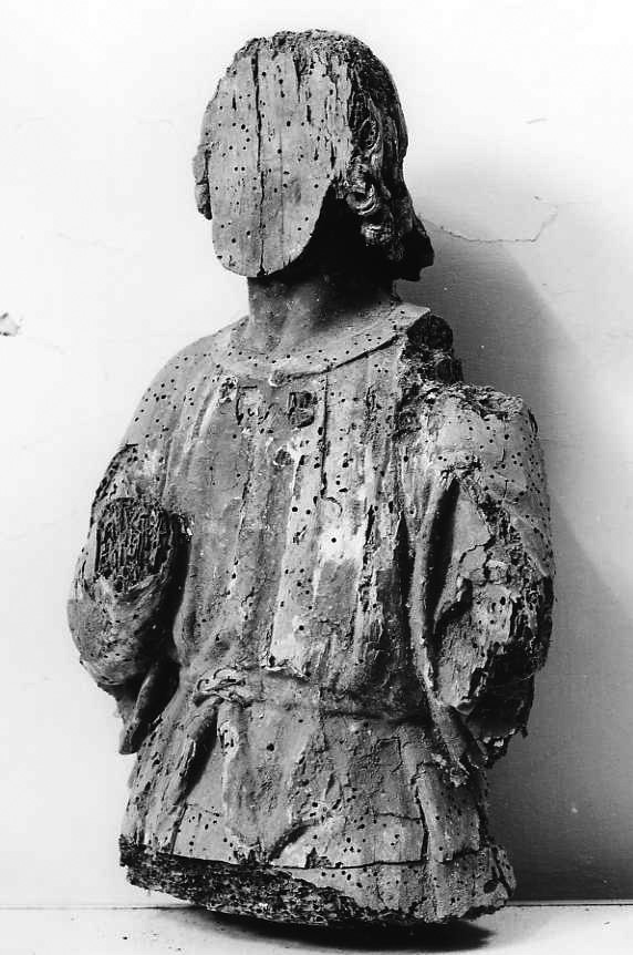 figura maschile (scultura, frammento) - bottega campana (secc. XVI/ XVII)