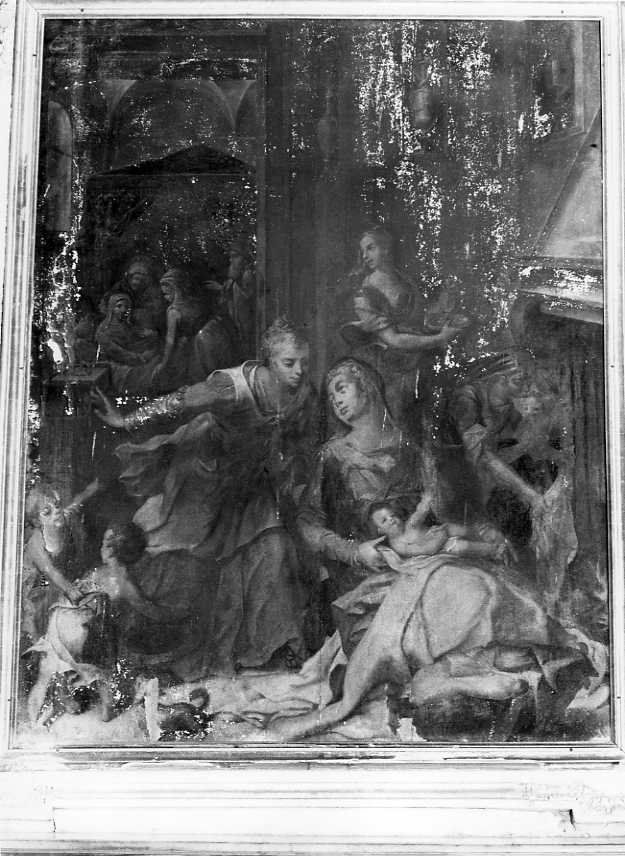 nascita di San Giovanni Battista (dipinto) di Hendricksz Dirk detto Teodoro d'Errico (attribuito) (secc. XVI/ XVII)
