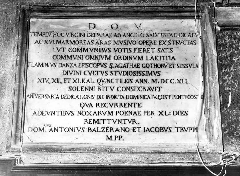 lapide - bottega campana (sec. XVIII)