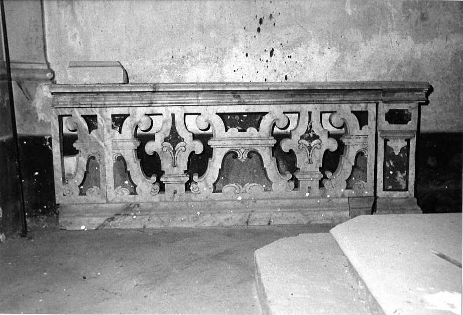 balaustrata di cappella - bottega campana (sec. XVIII)
