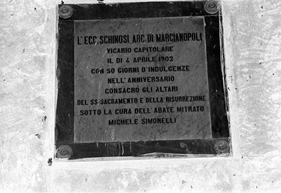 lapide - bottega campana (inizio sec. XX)