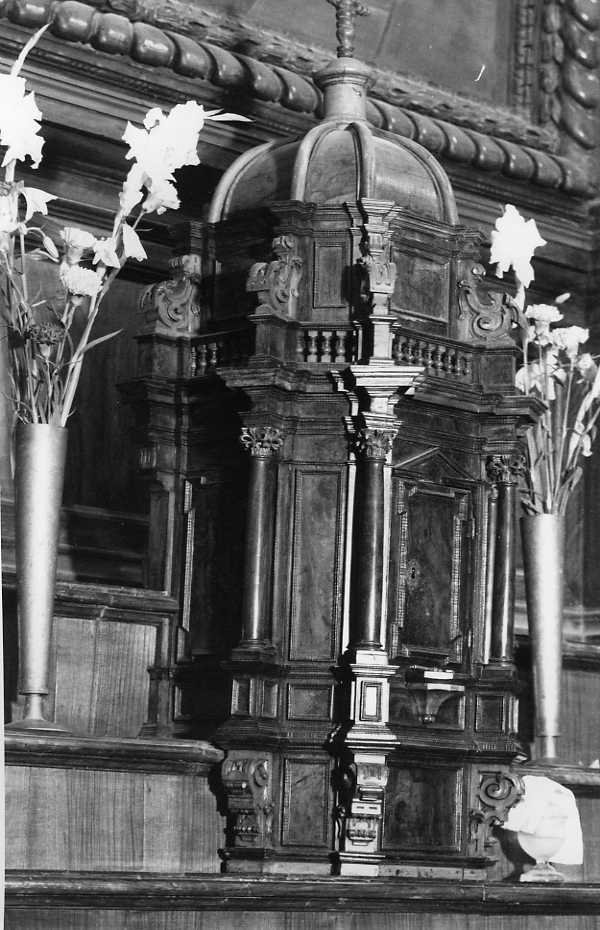 tabernacolo - a tempietto - bottega campana (prima metà sec. XVII)