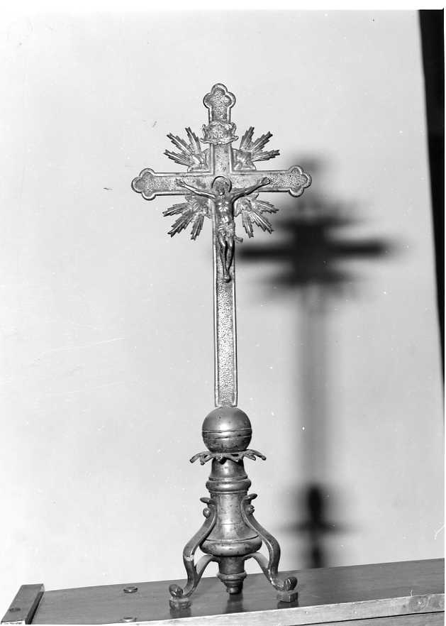 Cristo crocifisso (croce d'altare) - bottega campana (sec. XIX)