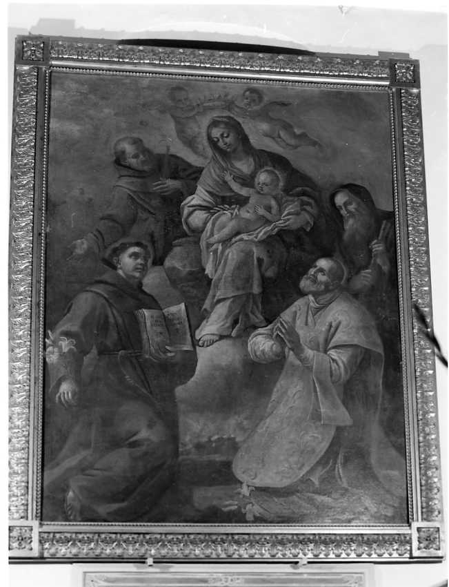 Madonna con Bambino e Santi (dipinto) di Castellano Giuseppe (prima metà sec. XVIII)