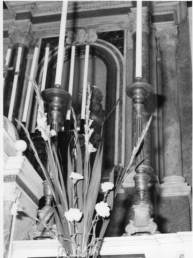 candeliere, serie - bottega campana (sec. XIX)