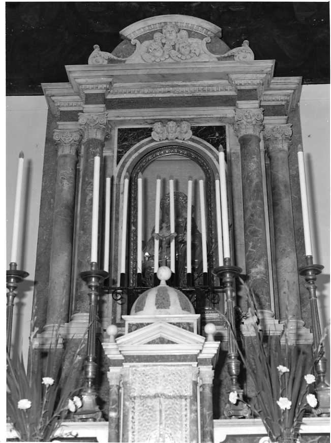 mostra architettonica d'altare - bottega campana (prima metà sec. XX)