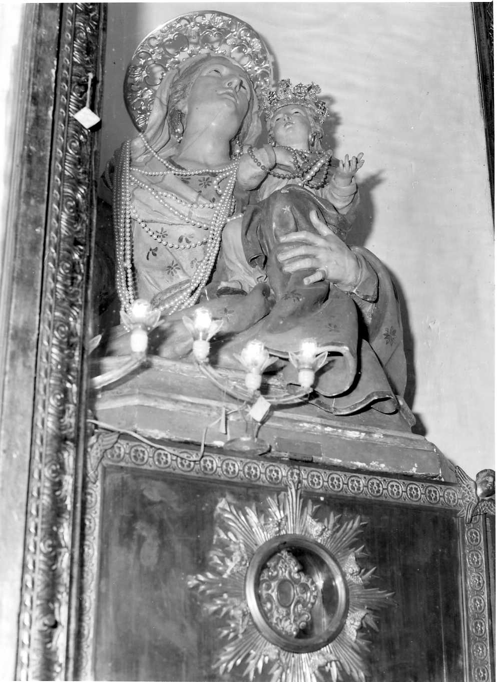 Maria Vergine bambina e Sant'Anna (scultura processionale) - bottega campana (sec. XVIII)