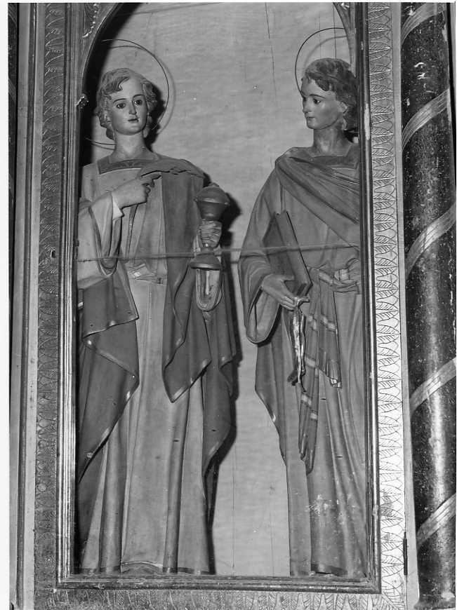 San Cosma e San Damiano (gruppo scultoreo) - bottega campana (sec. XIX)