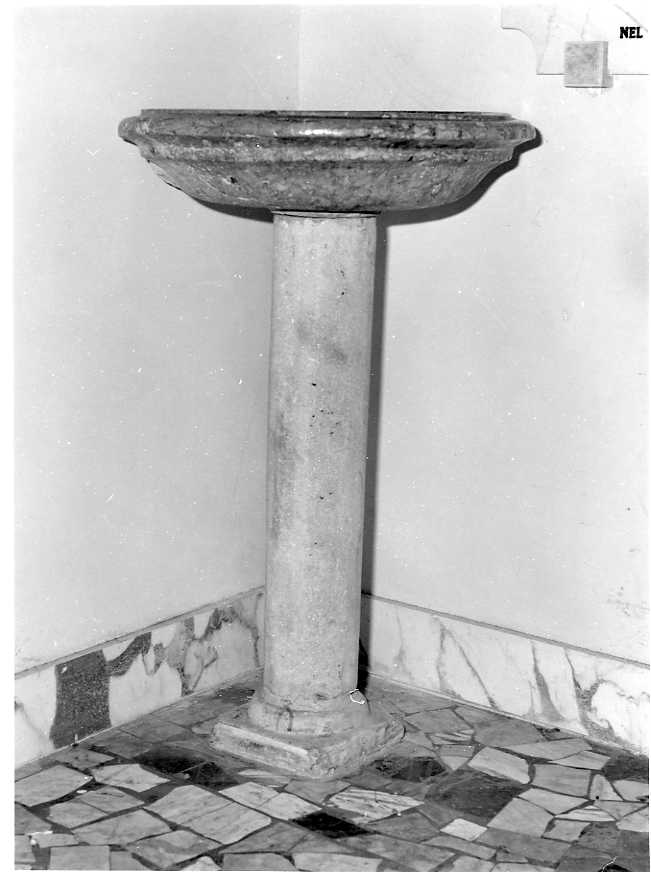 acquasantiera - bottega campana (sec. XVIII)