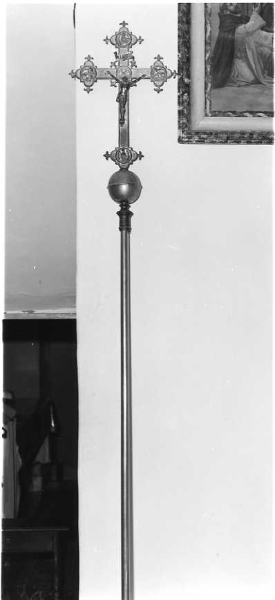 Cristo crocifisso (croce processionale) - bottega campana (sec. XIX)