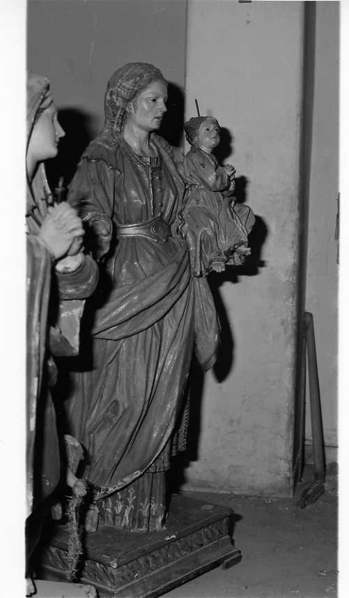 Maria Vergine bambina e Sant'Anna (statua) - bottega campana (sec. XVIII)