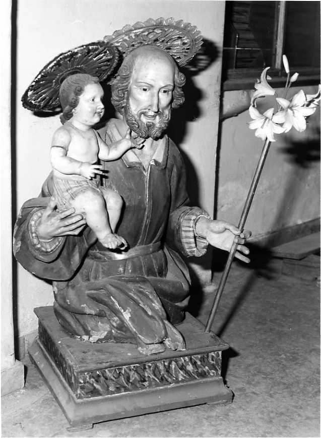 San Giuseppe e Gesù Bambino (scultura) - bottega campana (sec. XIX)