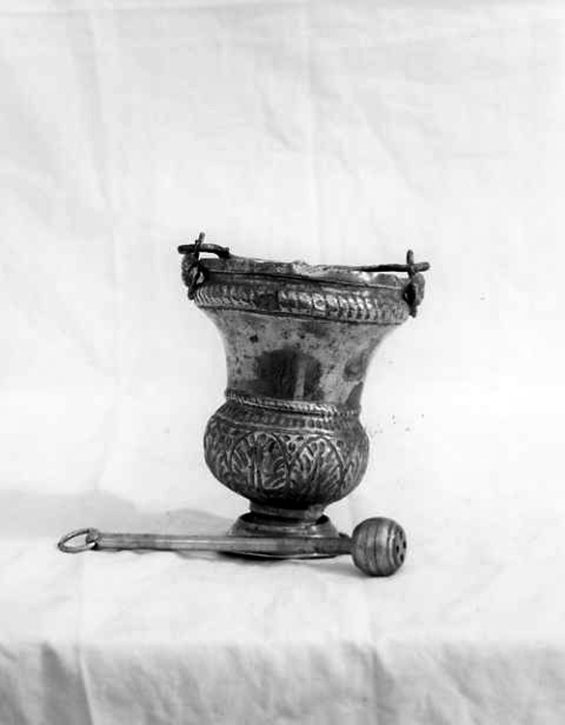 secchiello per l'acqua benedetta - bottega campana (sec. XVIII)