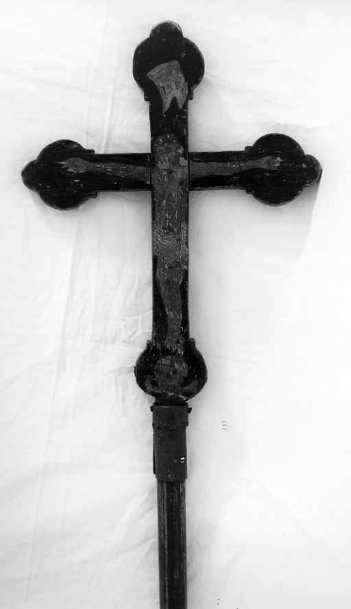 Cristo crocifisso (croce processionale) - bottega campana (sec. XIX)