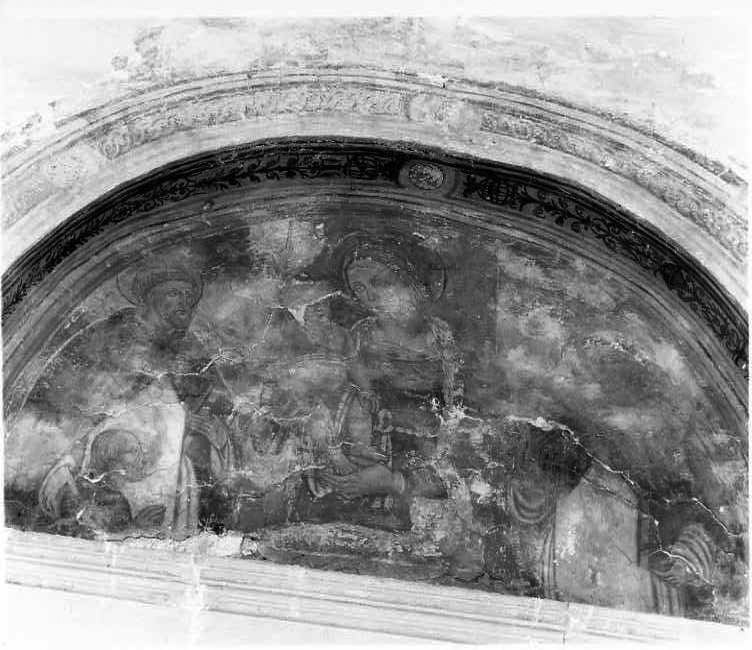 Madonna con Bambino e Santi (dipinto) - bottega campana (sec. XV)