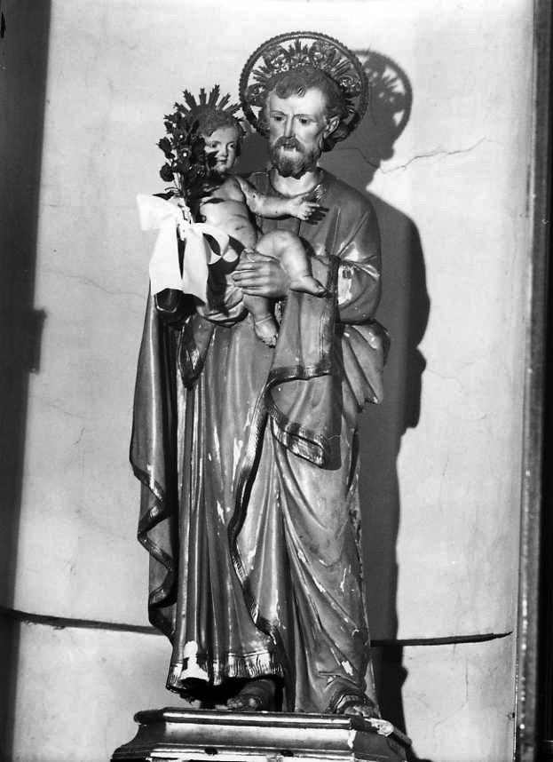 San Giuseppe e Gesù Bambino (statua) - bottega campana (sec. XIX)