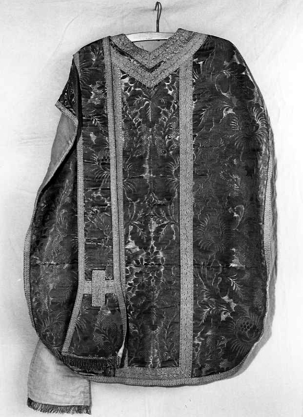 motivi decorativi floreali (pianeta) - manifattura campana (sec. XIX)