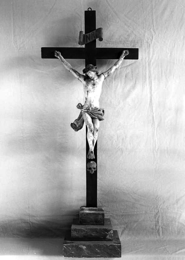 Cristo crocifisso (croce d'altare) - bottega campana (sec. XIX)