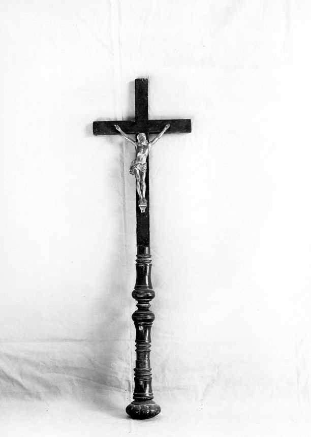 Cristo crocifisso (croce portatile) - bottega campana (sec. XIX)