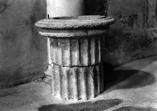 fonte battesimale - bottega campana (sec. XII)
