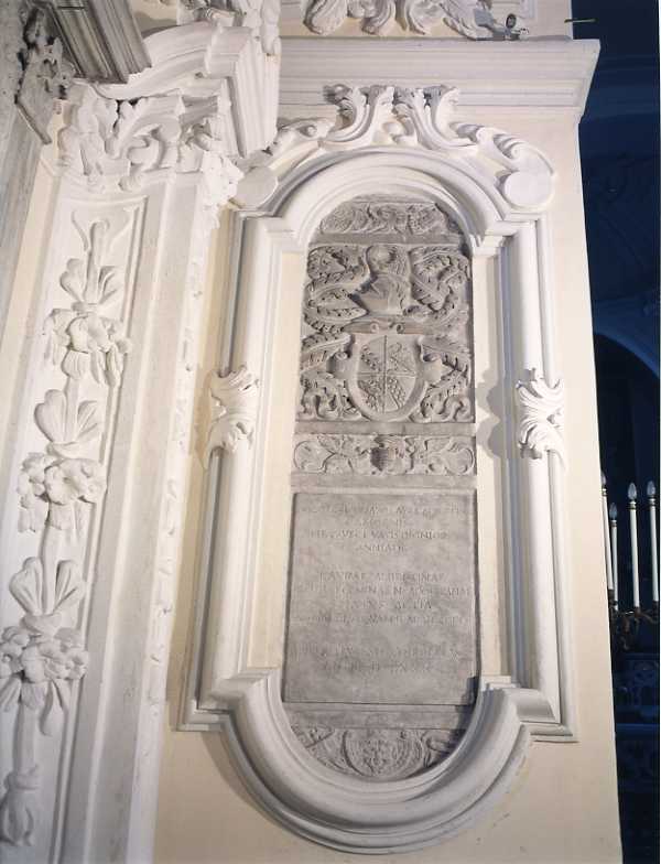 lapide commemorativa - bottega campana (sec. XVI)