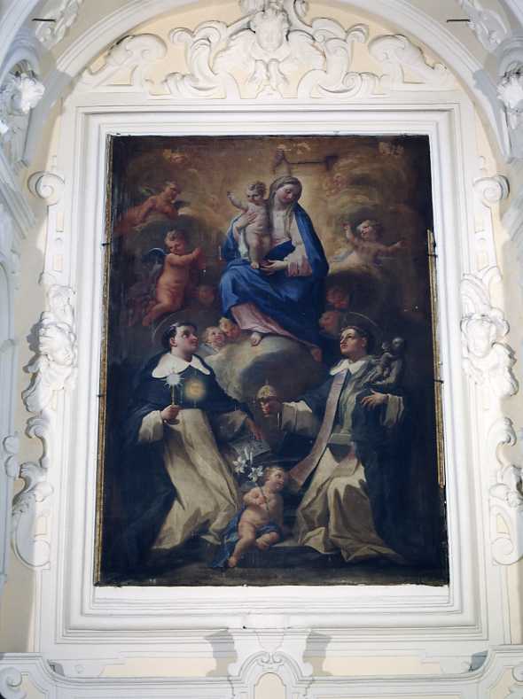 Madonna con Bambino e Santi (dipinto) - ambito napoletano (sec. XVIII)