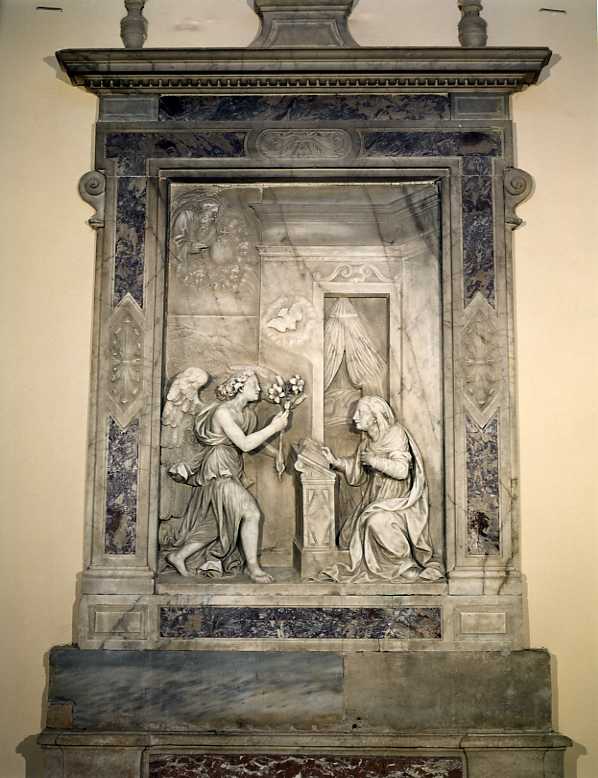 motivi decorativi geometrici e vegetali (cornice) - bottega napoletana (sec. XVIII)