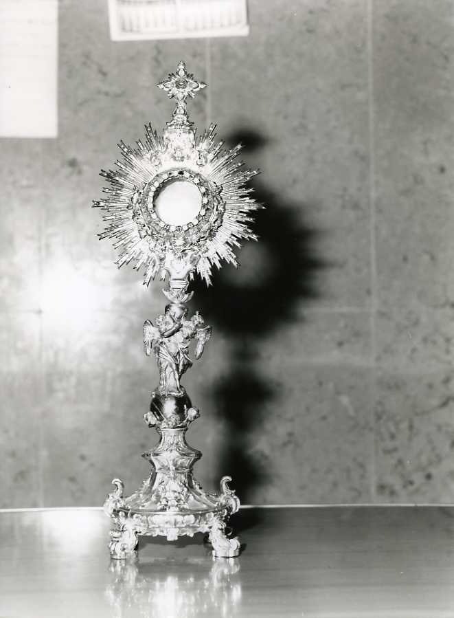 ostensorio - a raggiera - bottega campana (sec. XVIII)