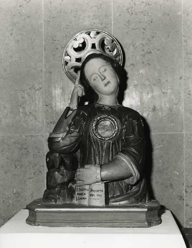 San Teodora (reliquiario - a busto) - bottega campana (fine/inizio secc. XIX/ XX)