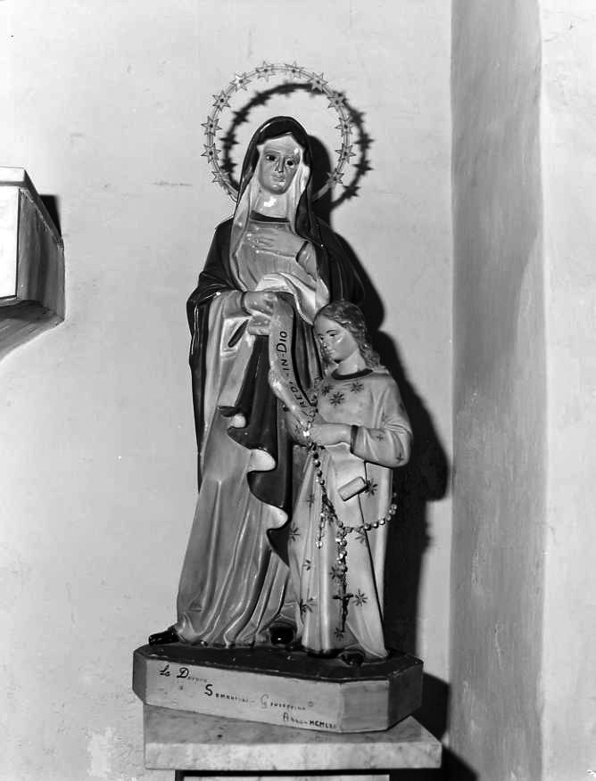 Maria Vergine bambina e Sant'Anna (scultura) - bottega Italia meridionale (prima metà sec. XX)