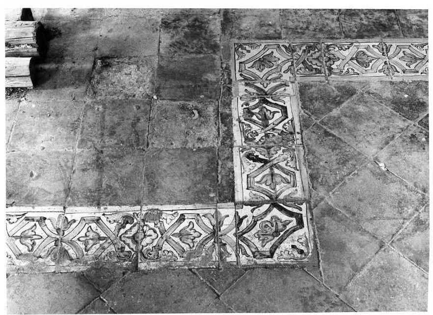 pavimento a mattonelle - bottega campana (sec. XVIII)