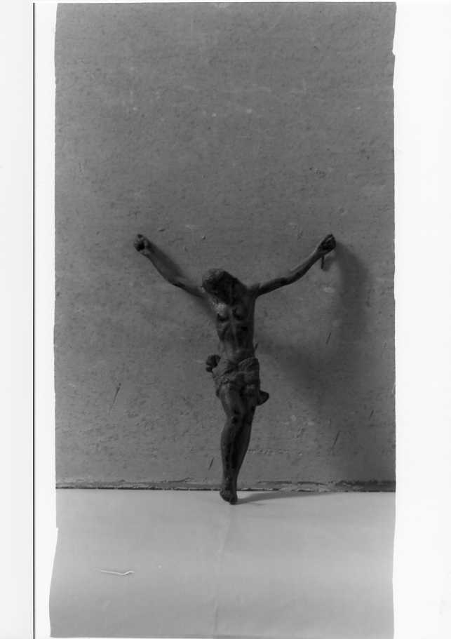 Cristo crocifisso (crocifisso, frammento) - bottega campana (sec. XIX)