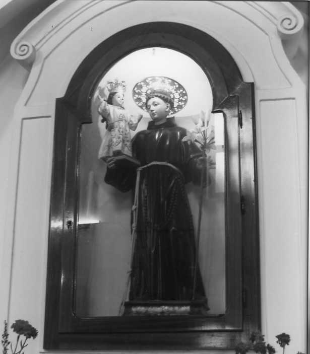 Sant'Antonio da Padova con il bambino (statua) - bottega campana (sec. XVIII)