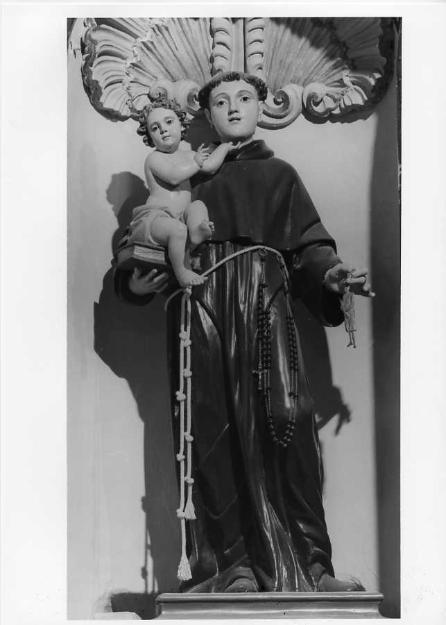Sant'Antonio da Padova con il bambino (statua) - bottega campana (sec. XIX)