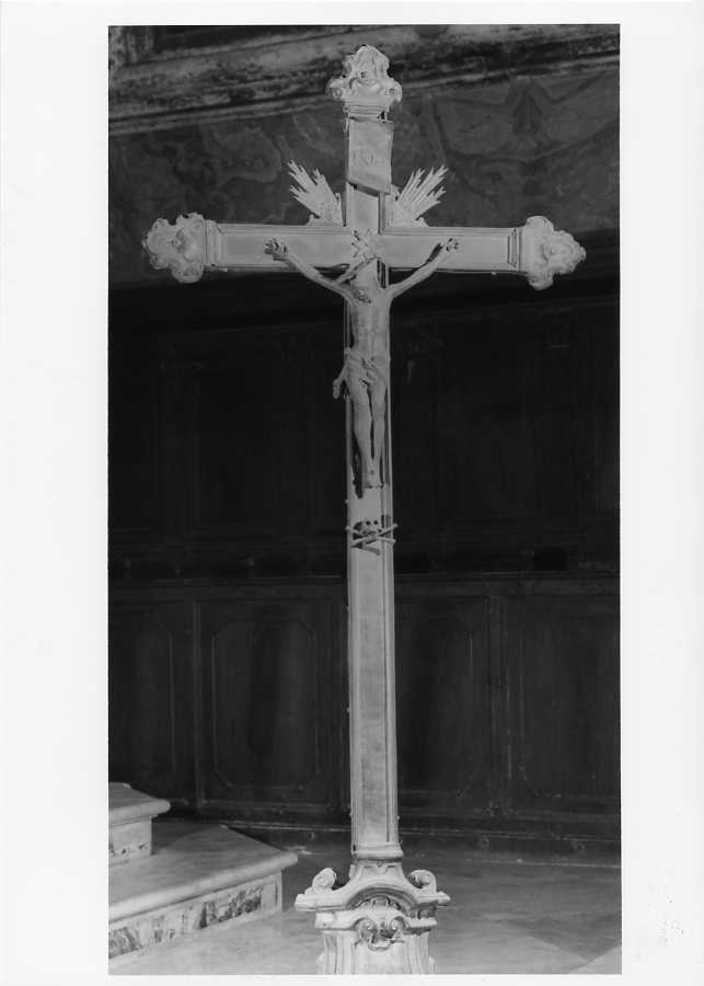 Cristo crocifisso (crocifisso) - bottega campana (sec. XIX)
