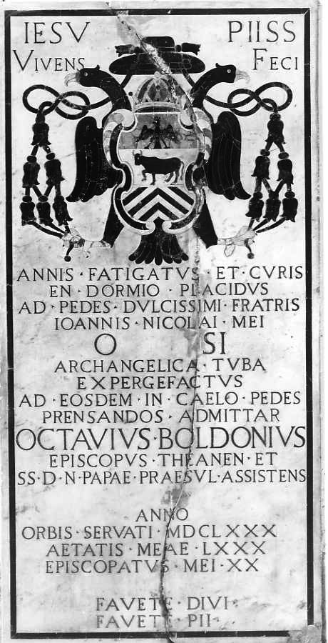 lastra tombale - bottega campana (sec. XVII)