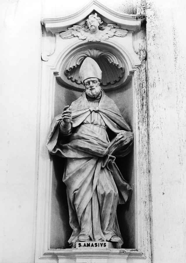 Sant'Amasio (statua) di Vaccaro Domenico Antonio (scuola) (sec. XVIII)