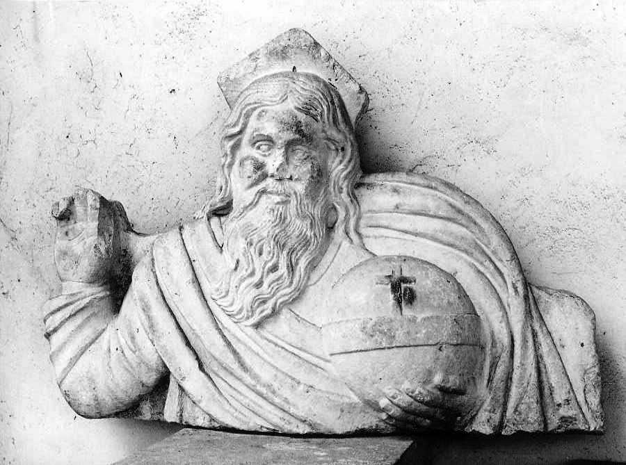 Dio Padre (rilievo, elemento d'insieme) - bottega campana (sec. XIV)