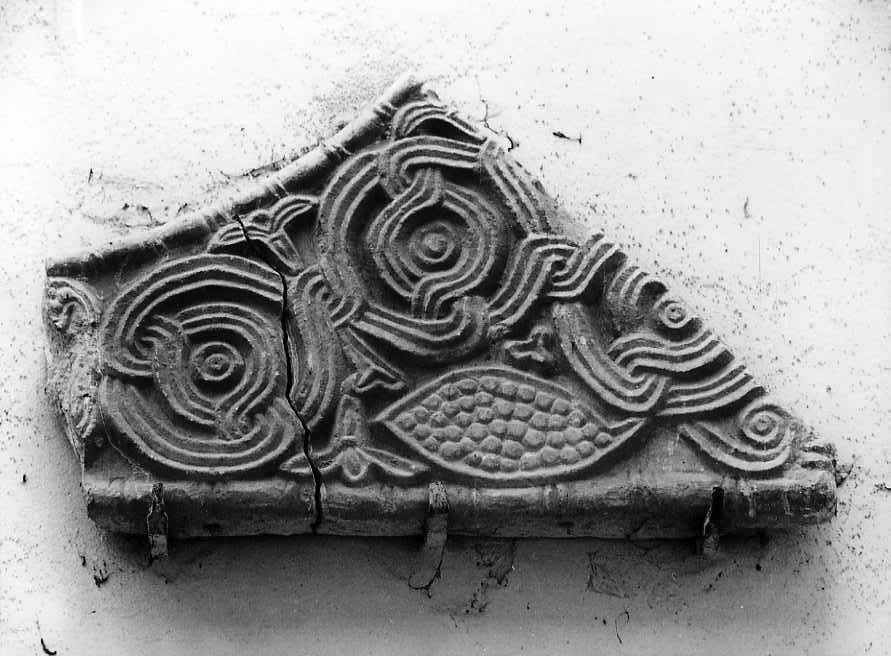 motivi decorativi (rilievo, frammento) - bottega campana (fine/inizio secc. IX/ X)