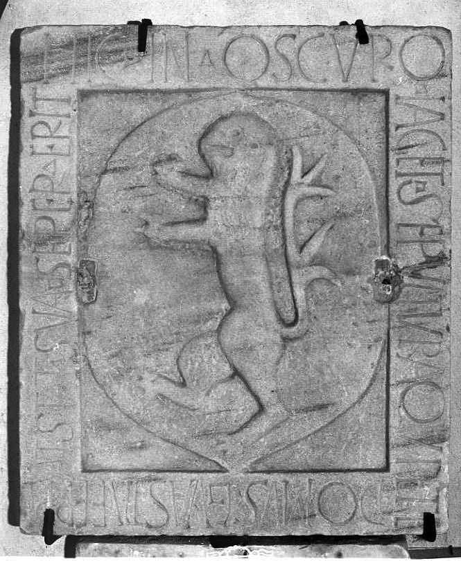 stemma (lastra tombale) - bottega campana (sec. XII)