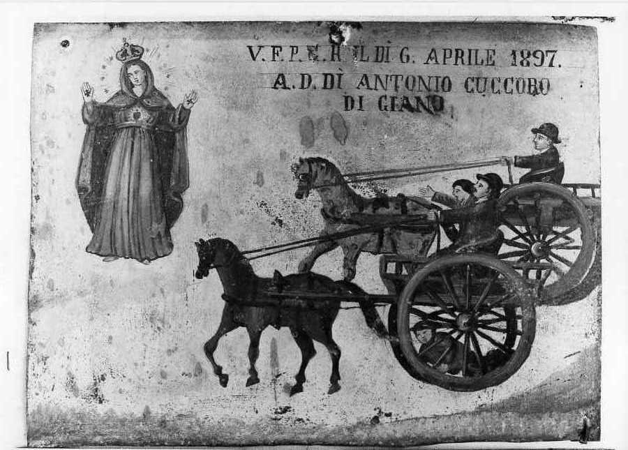 miracolo della Madonna (dipinto) - ambito campano (sec. XIX)