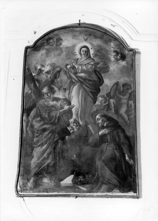 Madonna Immacolata e Santi (dipinto) - ambito campano (inizio sec. XIX)