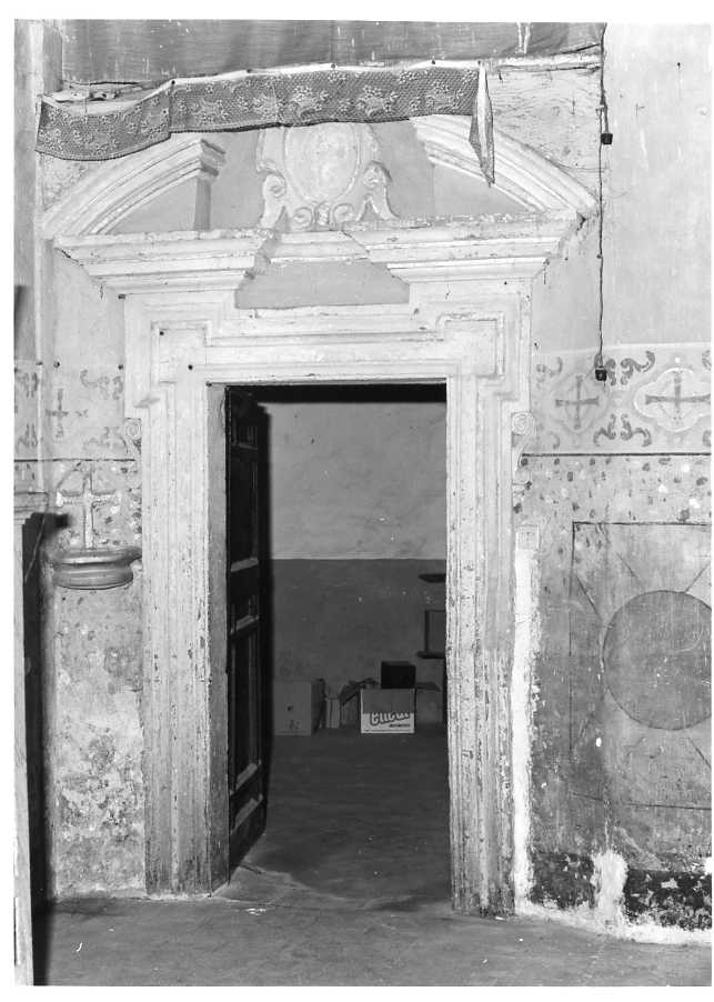 mostra di portale - bottega campana (fine/inizio secc. XVI/ XVII)