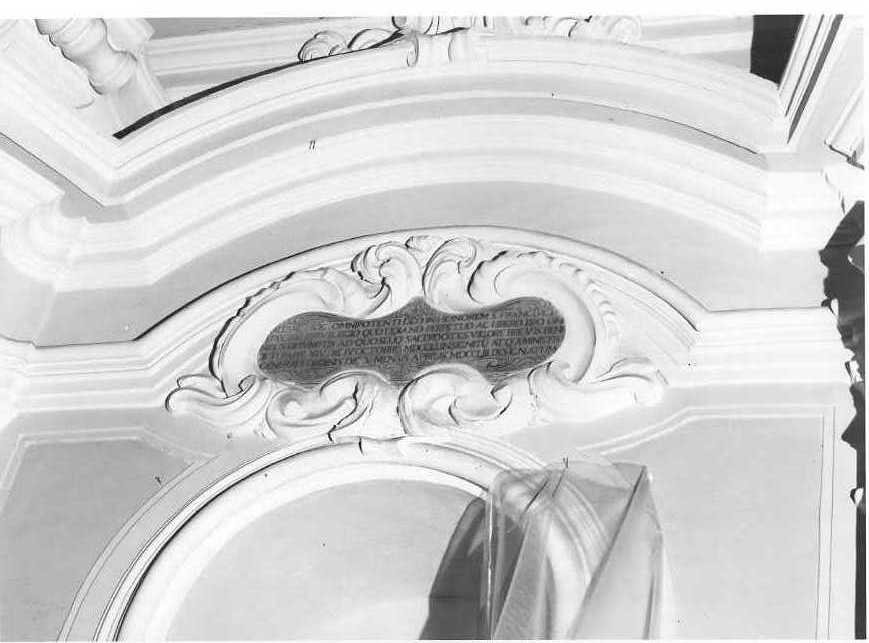 lapide commemorativa - bottega napoletana (sec. XVIII)