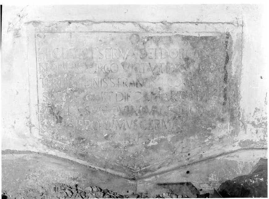 lapide tombale - bottega campana (sec. XVIII)