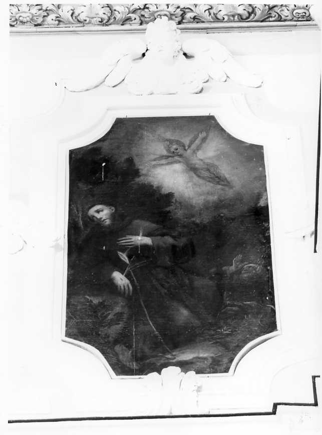 San Francesco d'Assisi riceve le stimmate (dipinto) - ambito napoletano (sec. XVIII)