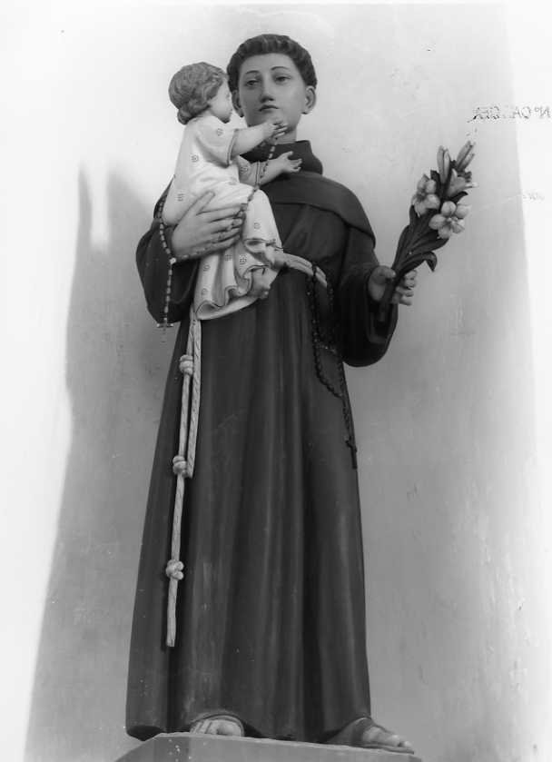 Sant'Antonio da Padova con il bambino (statua) - bottega campana (prima metà sec. XX)