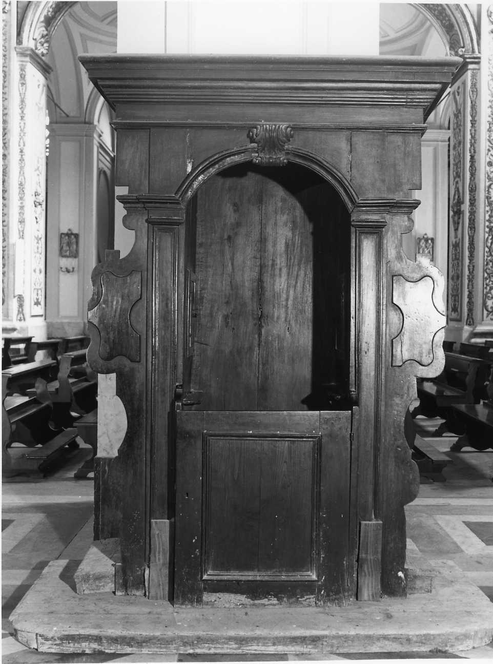 confessionale, serie - bottega campana (sec. XVIII)